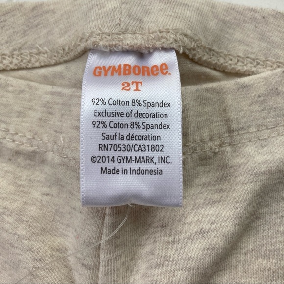 NWT Gymboree leggings girls 2T heather tan gray Mod About Orange Parisian Puppy - Picture 2 of 4